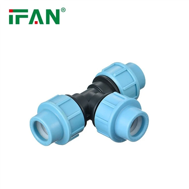 PP Compression Fitting Tee